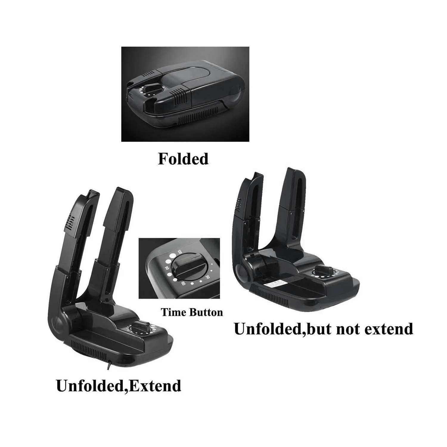 

High Quality Electric Shoe Boot Dryer Warmer Portable Folding Dryer Adjustable Rack Boots Shoes Socks Gloves Helmet Gear