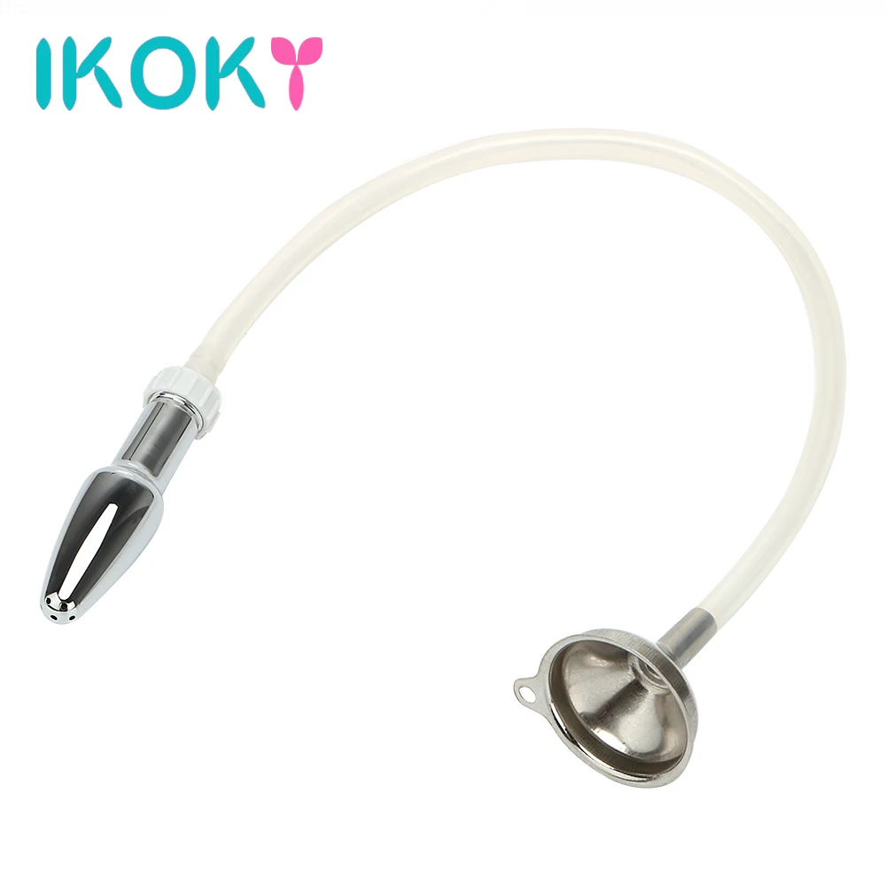 Ikoky Vagina Enema Plug Shower Bathroom Butt Plug Anal