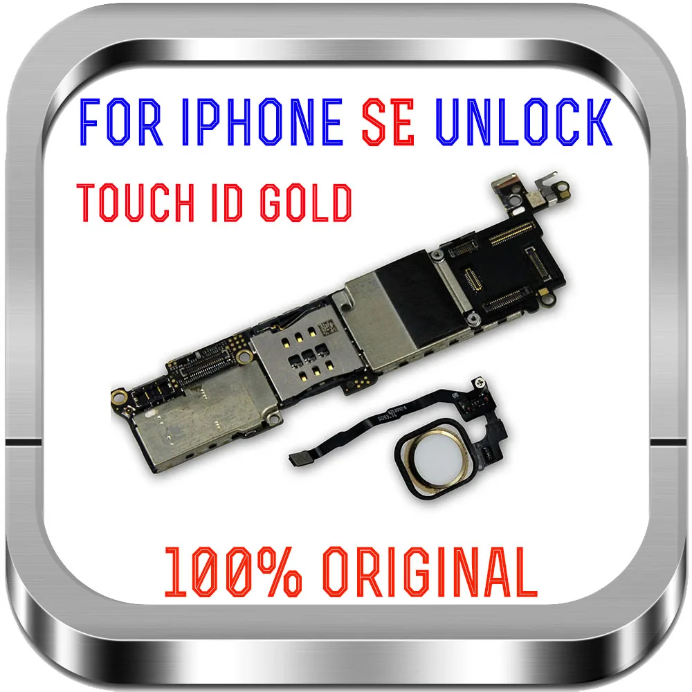 Разблокированная материнская плата для iphone SE 16 ГБ/32 ГБ/64 ГБ с логической платой