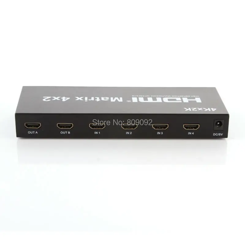 4x2 HDMI True Matrix Switch Splitter селектор дистанционного управления 3D/4k 1080P 4-in 2-out