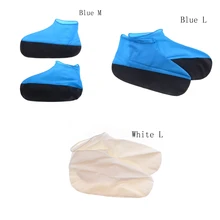 1 paire de couvre-chaussures de pluie en Latex élasticité facile à transporter couvre-chaussures résistant à l'eau couvre-chaussures pour hommes femmes(China)