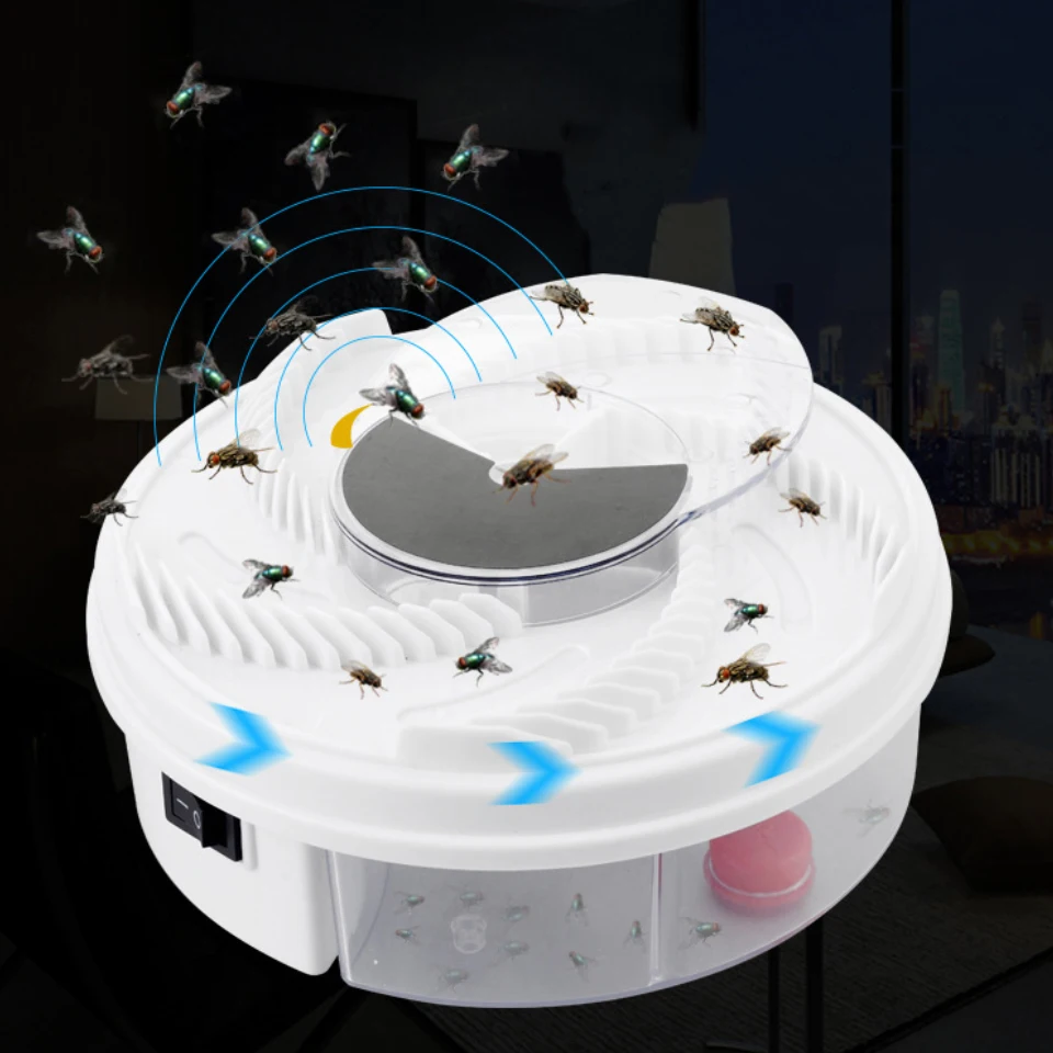 

Electric Flycatcher Automatic Fly Trap Device With Trapping Food Fly Catcher/Trapper Pest Insect Flytrap USB Type Fly Trap Bait
