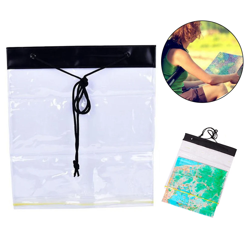 

Pouch Transparent Map Cover Outdoor Waterproof Clear PVC Dry Portable Bag Multifunction Storage Case Holder Hiking Camping