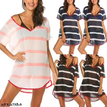 

Hirigin Beach Dress Kaftan Beach Sarongs Cover-Up Chiffon Bikini Swimwear Tunic Swimsuit Bathing Suit Cover Ups Pareo Boho