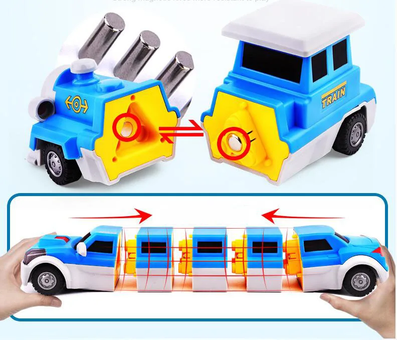 7 шт. городская полиция строительные машины магнитные строительные ...