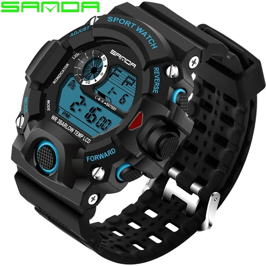 Sports Watches for Men Waterproof S Shock Military Watch Man Brand Luxury Electronic Digital Clock Male