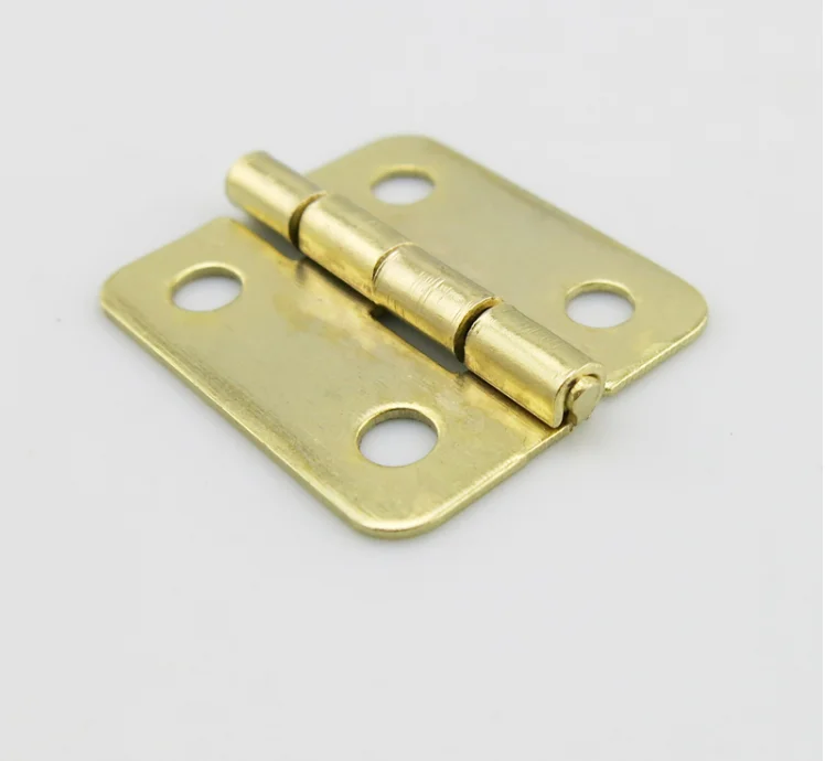 20pcs/lot, Drawer Butt Hinge Imitation copper brass Gold small