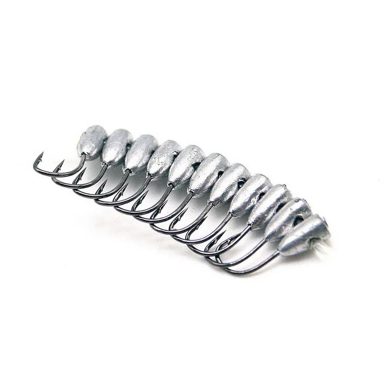 11 Pcs/lot Super Sharp Silver Titanium Tungsten Hook Overturned Hook