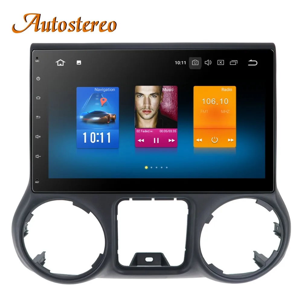 Perfect Android 8 Car DVD Player GPS navigation For Jeep grand wrangler 2011+ headunit multimedia player radio tape recorder head unit 2