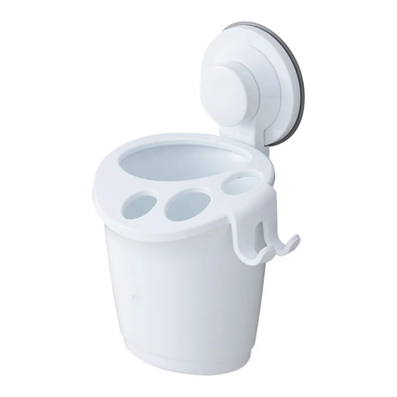 Многофункциональный белый настенный держатель для зубных щеток Товары для ванной комнаты держатель для зубной пасты палстический держатель для бритвы инструмент для ванной комнаты
