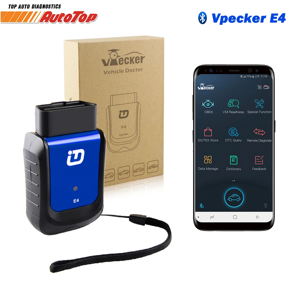 Vpecker E4 OBD2 все системы Авто диагностический сканер ODB2 Код читатель DPF EPB инжектор
