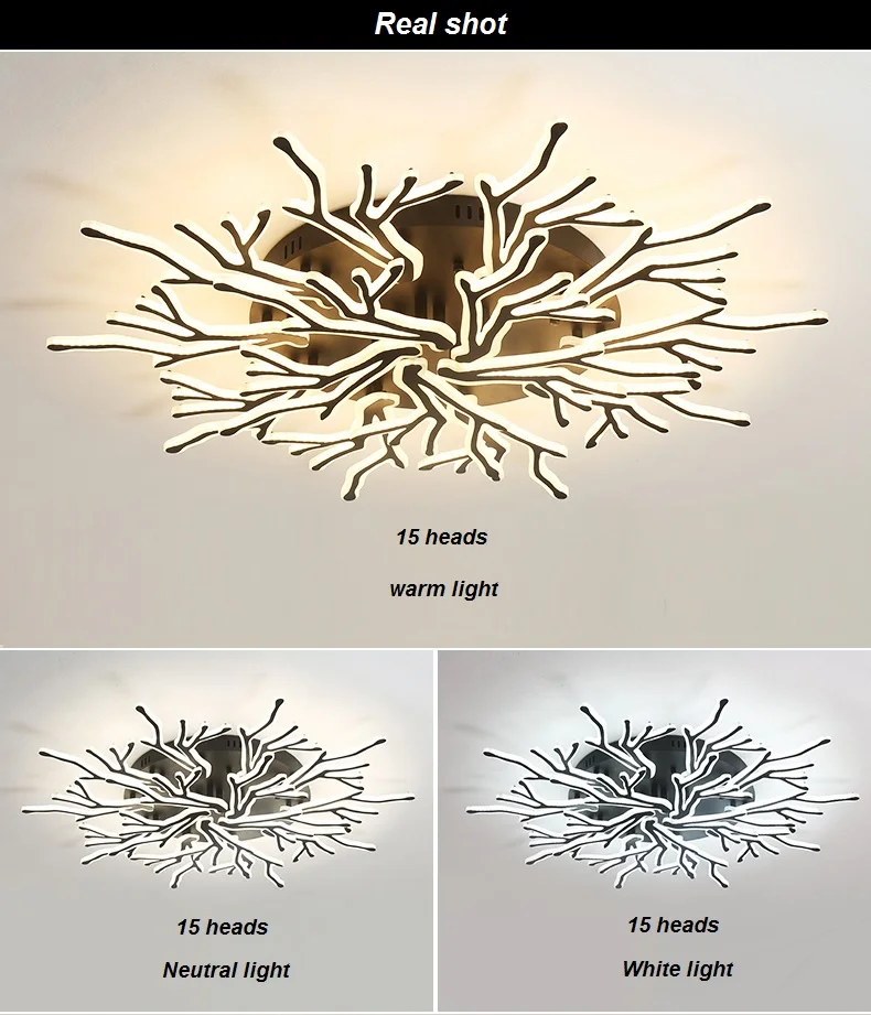 Luminárias de Teto Residenciais para Sala de Estar Sala de Jantar Estudo Moderna Negócios Escritório Led 8 Luzes de teto