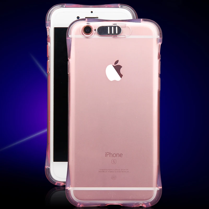 Светодио дный вспышки ТПУ чехол для iPhone X XS XR XS Max Чехлы прозрачный световой задняя крышка для iPhone 5 5S 6 6S 7 8 плюс напомнить входящих