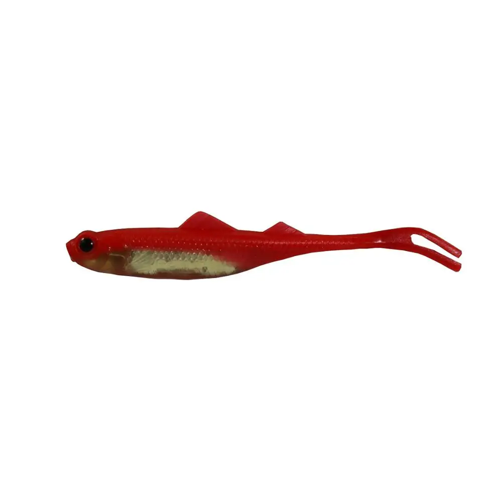 

BassLegend- Fishing Soft Plastic Flash Minnow Shad Baits Bass Pike Walleye Trout Lure 105mm/5.5g 4 Pcs