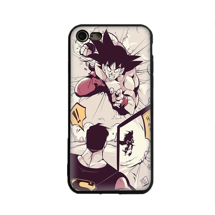 SKEROS Funda Goku vs superman TPU мягкий чехол для телефона iPhone X 5 5S Se 6 S 7 8 Plus # oa185 |