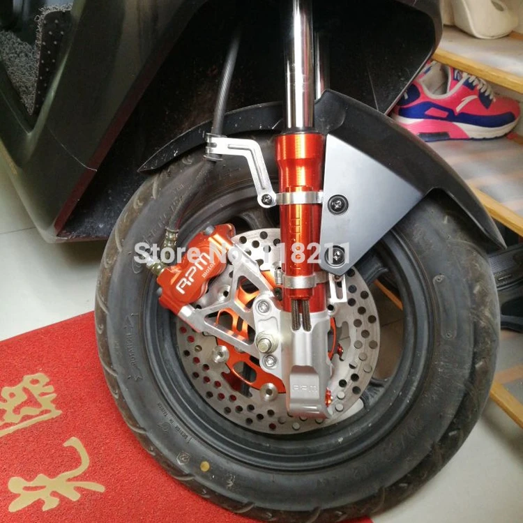 RPM motor Electric Motorcycle Scooter Brake Caliper + Brake Pump Adapter Bracket For 200mm 220mm Brake Disc Pit Bike Dirt Bike