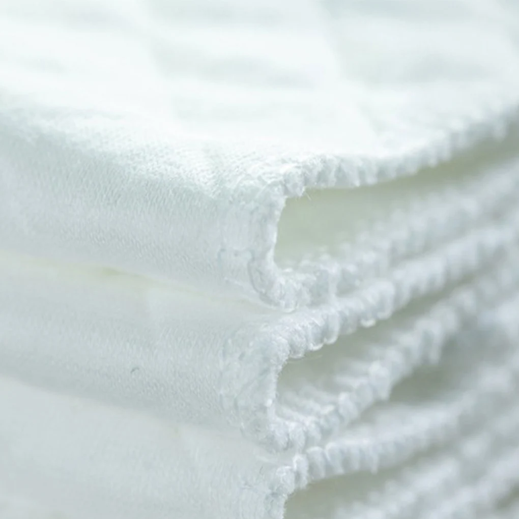 3 слоя белый хлопок Многоразовые моющаяся губка пеленки детские дышащие впитывающие подгузники