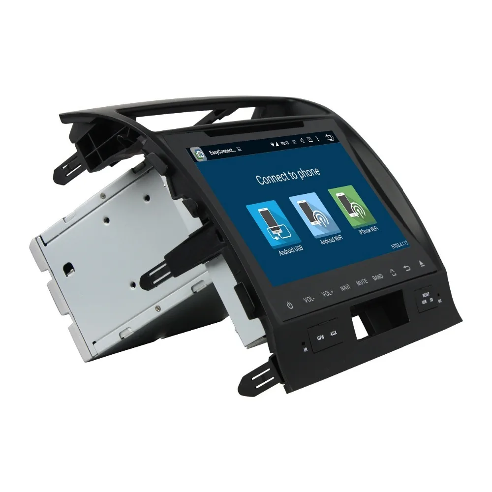 Cheap 4GB+32GB Octa Core 9" Android 8.0 Car DVD Player for Toyota Land Cruiser 2008 2009 2010 2011 2012 Car Radio GPS WIFI Mirror-link 9