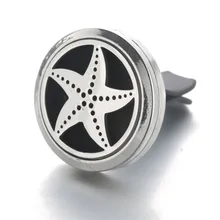 

Car Diffuser Oil Scent Locket Vent Clip Stainless Steel Pendant Magnetic Starfish Randomly Send 1pcs Oil Pads as Gift 4576