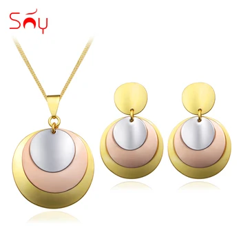 

Sunny Jewelry Fashion Jewelry 2020 Women Earrings Pendant Necklace Jewelry Sets High Quality For Party Anniversary Daily Wear