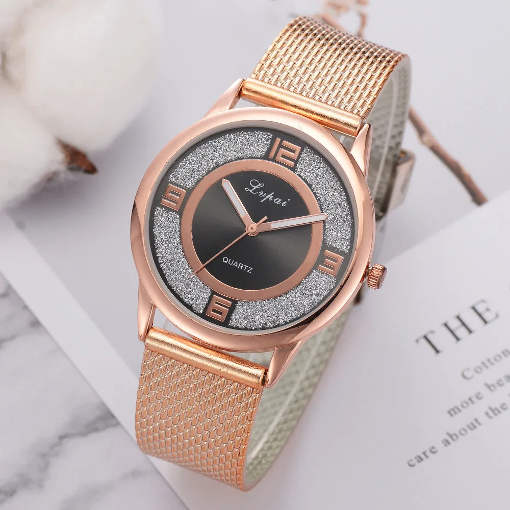 

Lvpai Quartz Wrist Watch luxury relogio feminino Analog orologio donna bayan saat Silicone Band Round Features Women Watches
