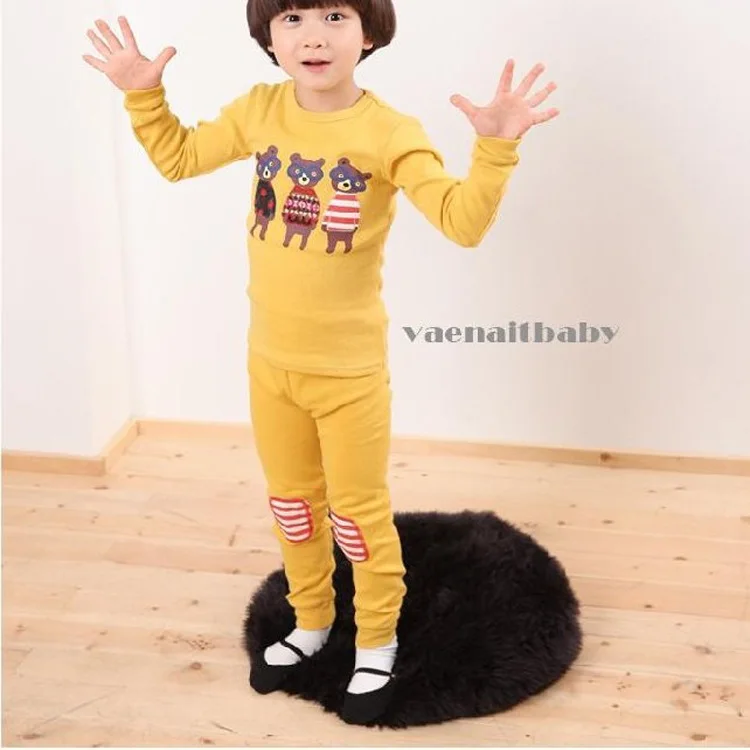 Пижамный костюм для маленьких мальчиков одежда для сна для девочек спальные костюмы детские футболки и штаны детская пижама топы из хлопка, брюки домашняя одежда