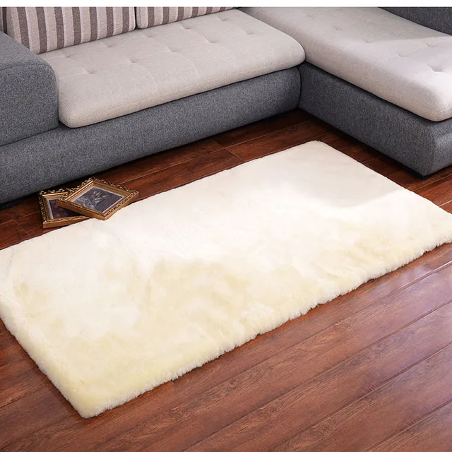 Aozun Australian Sheared Genuine Sheepskin Rug For Home Decor Sheep Aozun Australian Sheared Genuine Sheepskin Rug For Home Decor Sheep Fur Floor Mat Bed Slide Carpet