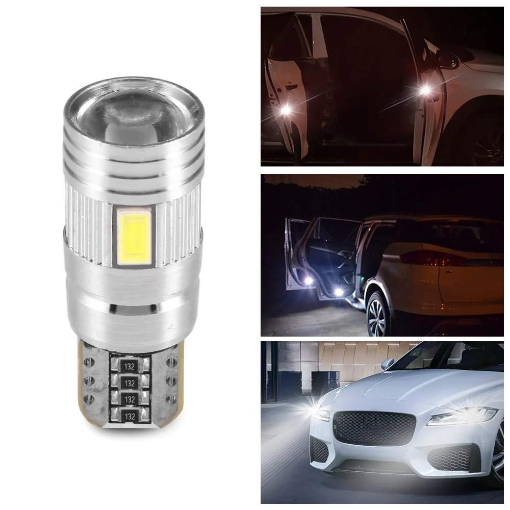 4pcs T10 Car LED Bulb SMD White Wedge Reading Light Width Light 7000K