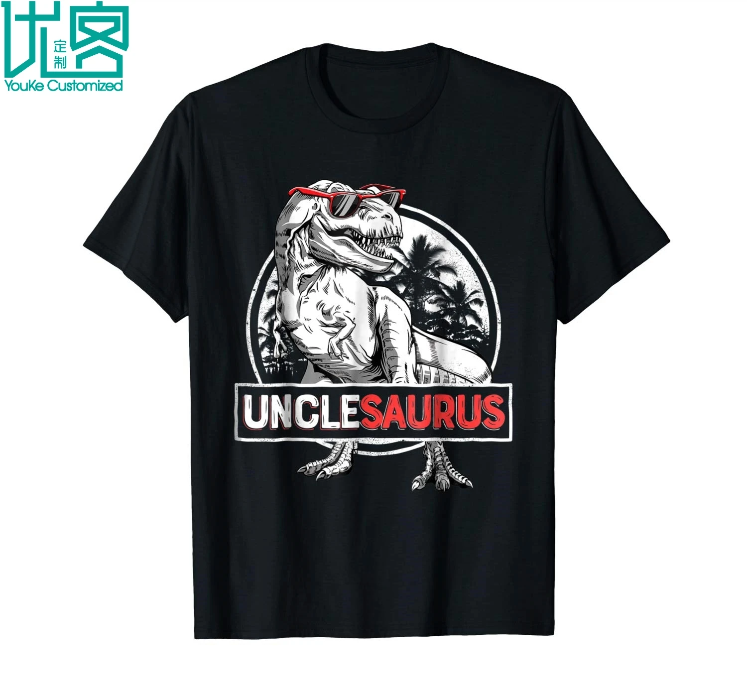 Unclesaurus/футболка с динозавром Рекс, для мужчин и мальчиков, 2019 Летняя мужская футболка с короткими рукавами