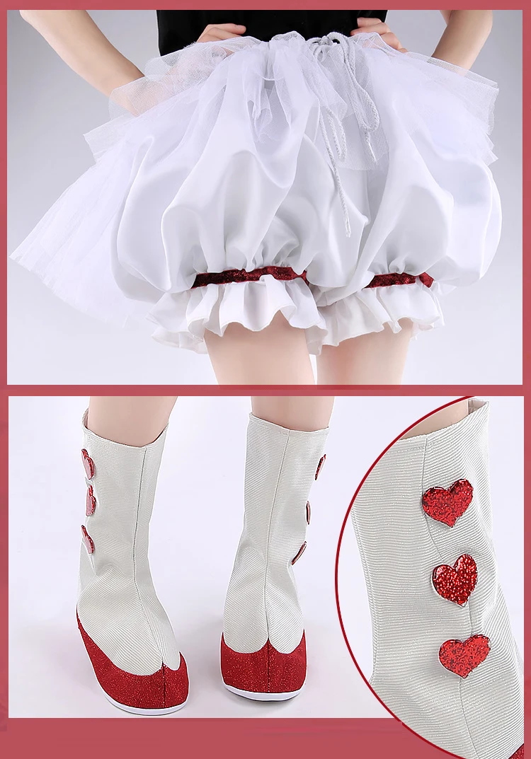 Anime Cardcaptor Sakura Kinomoto Cosplay Costume Op2 Beautiful Rose Heart Battle Dress Uniform Set - 11