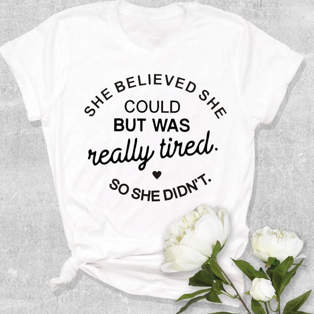 

FIXSYS Harajuku T Shirt for Women Cute Tee Letters Print Women T-Shirt Fashion Short Sleeve Tee Shirts Female Tops Clothing