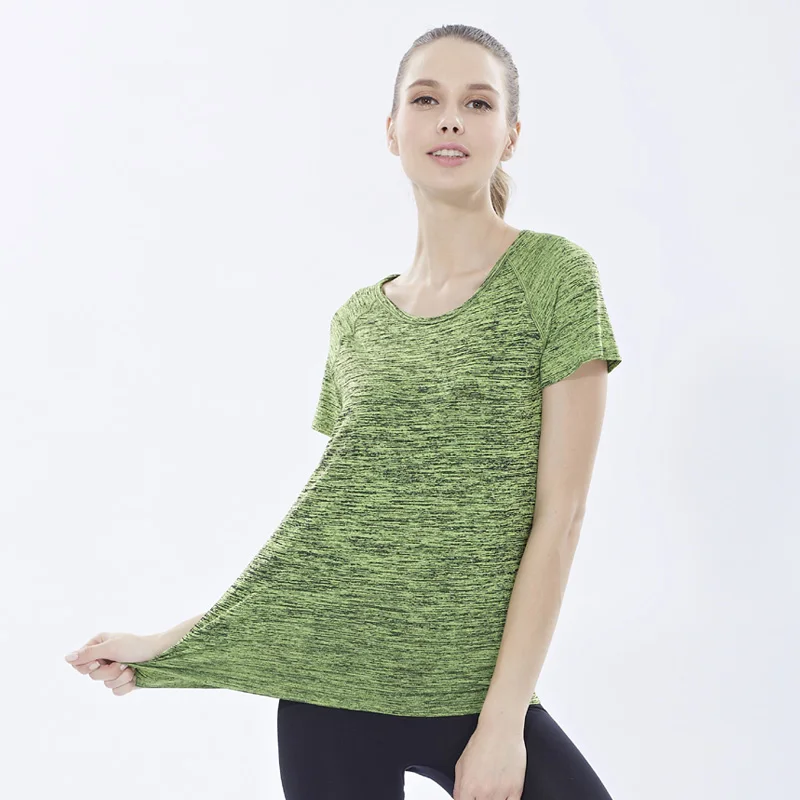 WANAYOU Women Quick Dry Yoga Top,Professional Short Sleeve Female Exercises Gym Running T-Shirts Fitness Sport Top T Shirts