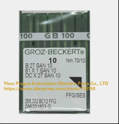 500 шт. швейные иглы Groz Beckert B27 81X1 DCX27 DCX1 B 27 SAN 10 DC X 10|needle pain|needle pictureneedle box |