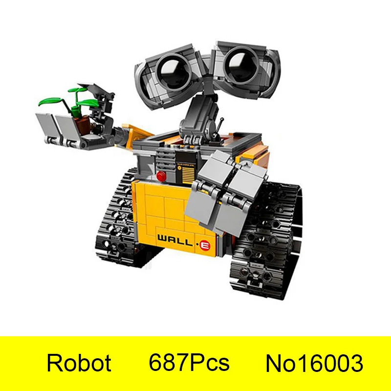

687Pcs 16003 Idea Robot WAALL Building Set Kits Toys Educational Bricks Blocks for Children DIY Christmas Gift 2017 NEW