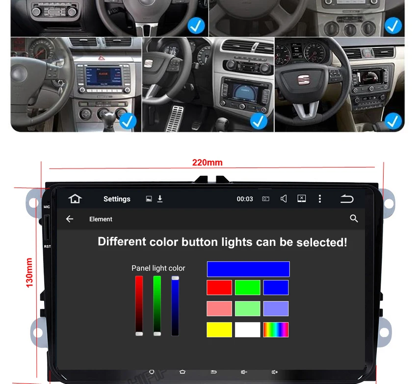 Best IPS New 9" Octa Core PX5 4GB Android Car Radio Audio Stereo For Volkswagen VW PASSAT CC GPS Navigation Tape Recorder Head Unit 4