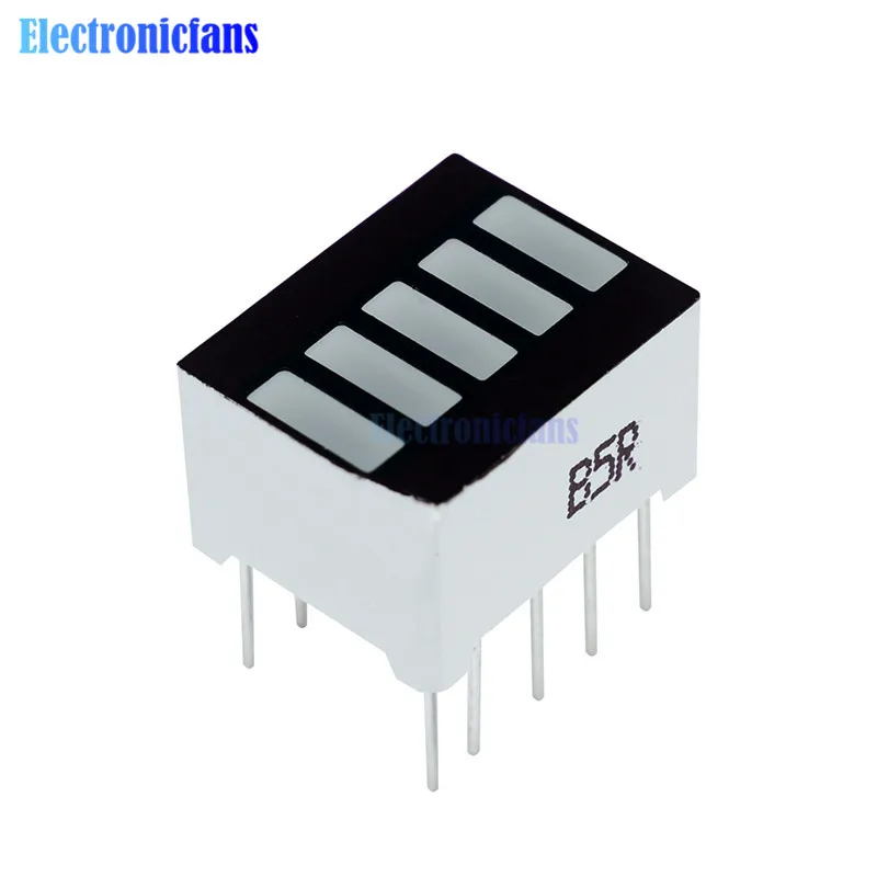 5 szt. 5-segmentowy wyświetlacz LED w kolorze czerwonym z 1 cyfrą dla Arduino