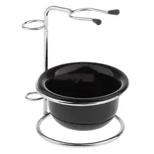 Набор из 3 предметов Профессиональная Мужская пластиковая щетка для бритья+ держатель из нержавеющей стали подставка+ мыло ABS крем кружка набор мисок