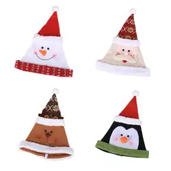 Рождественский шляпа мультфильма Рождественский подарок шляпа высокая-Класс Pleuche Hat для взрослых детей