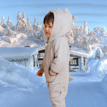 

Baby Boy winter Dinosaur Jumpsuit Cotton Thicken Overalls Hooded 3D Onesies party Cosplay Clothes Toddler girl Christmas Costume
