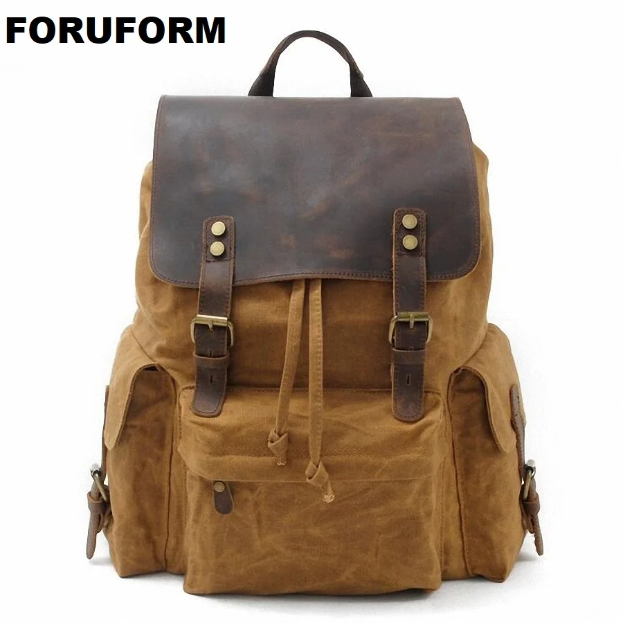 Batoh na notebook Pánské cestovní tašky 2018 Multifunkční batoh vodotěsné plátno školní batoh pro teenagery ležérní taška LI-1871