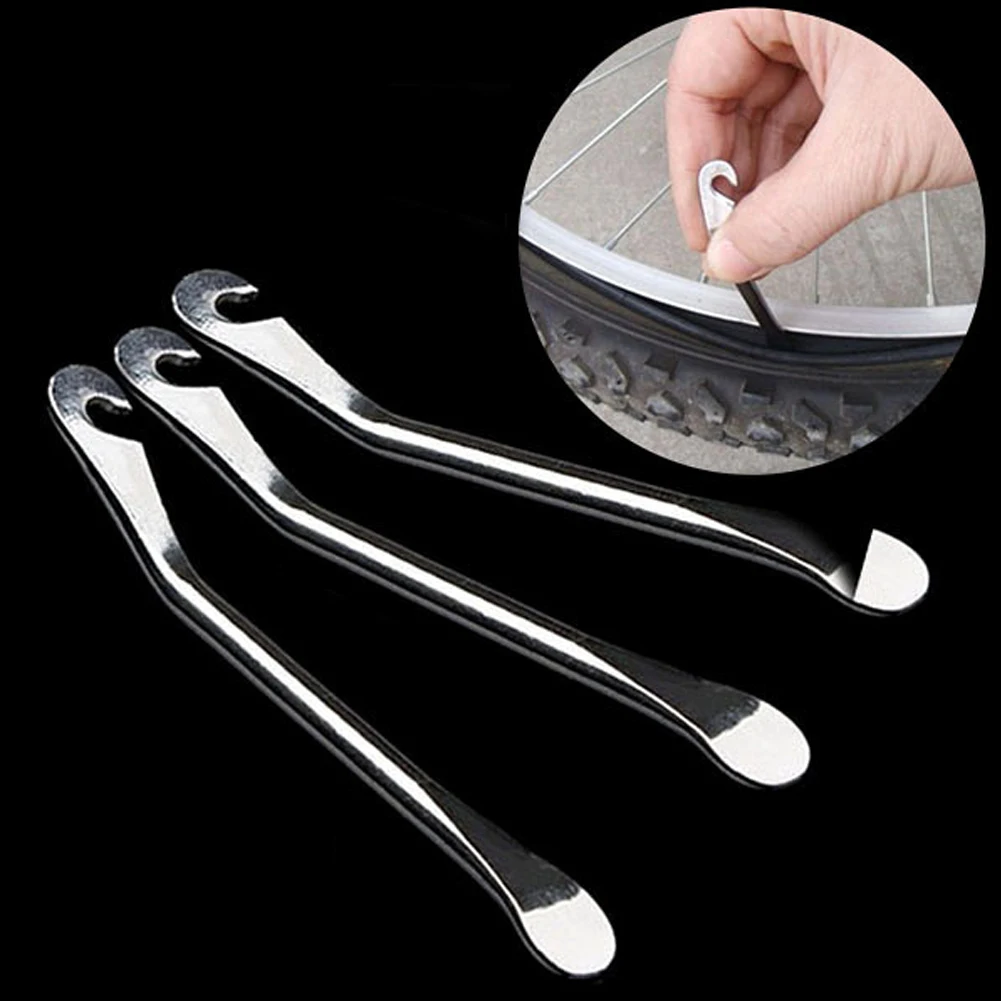 

Hot Sale 3pcs/Set Bicycle Tire Levers High Strength Steel Bicycle Tire Crow Bar Repairing Tool Mountain Bike Tire Repairing Tool