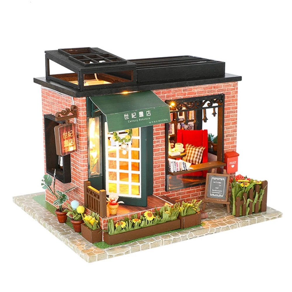 

Assemble Wooden Miniature Diy Dollhouse Furniture Doll House Miniature Puzzle Handmade Kits Toys For Children Birthday Gift