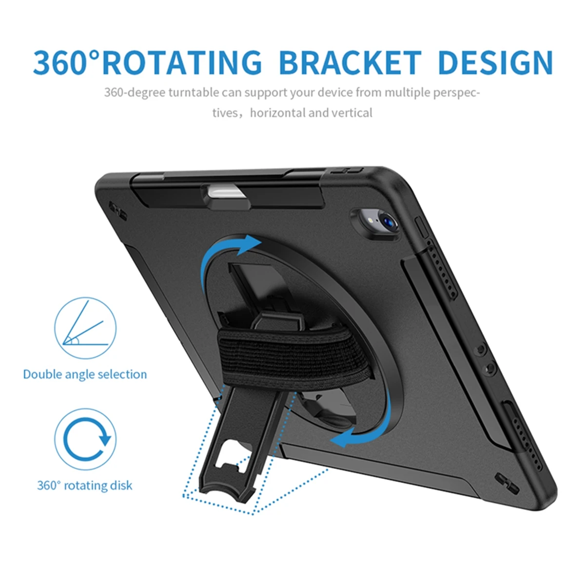 for iPad Pro 12.9 inch 2018 Case Tablet Shockproof Protective Cover with Bracket Hand Strap Sports Shell for iPad Pro 12.9 Case for iPad Pro 12.9 inch 2018 Case Tablet Shockproof Protective Cover with Bracket Hand Strap Sports Shell for iPad Pro 12.9 Case