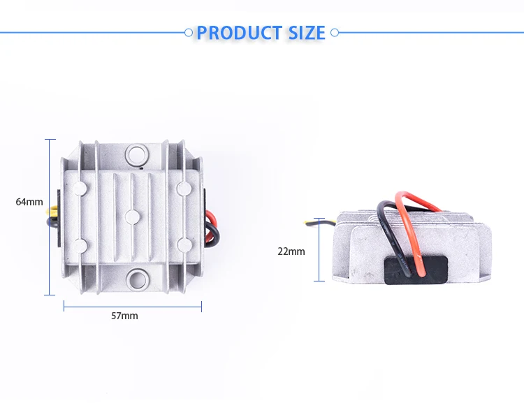 5-32 В до 12 В 1A 2A 3A DC преобразователь IP68 понижающий/Повышающий Модуль преобразователь напряжения для автомобиля гольф тележки светодиодный светильник