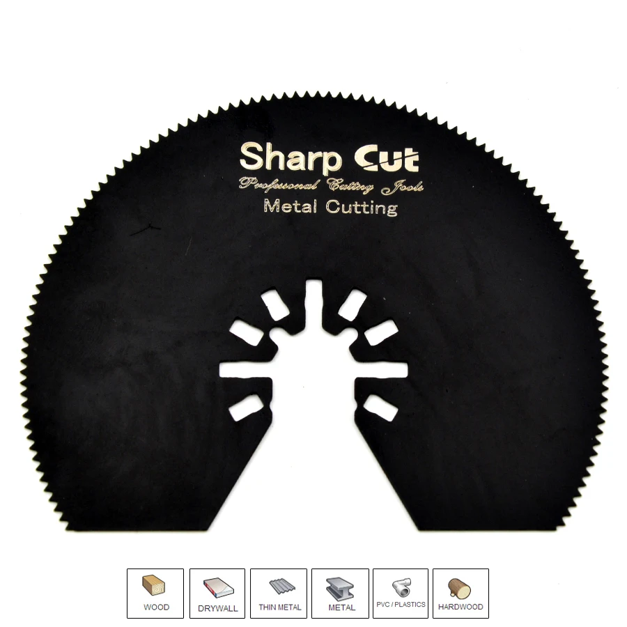 Quick Release 5 pcs 80mm HSS half around saw blade Oscillating Multi Tools Flush Segment Saw