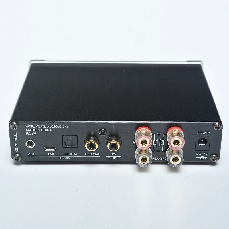 SMSL Q5 Pro Высокое качество Hi-Fi 2,0 чистый цифровой домашний аудио усилитель вход оптический/коаксиальный/USB/мощность 45 Вт* 2 дистанционное управление