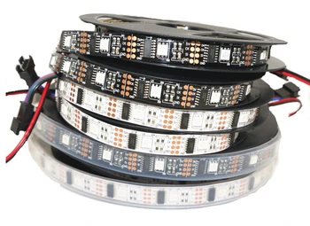 

[Seven Neon]Free shipping DC5V WS2801 48leds/m SMD 5050 RGB magic Raspberry Pi control LED strip Arduino development ambilight