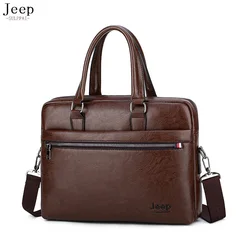 New hot sale Men's briefcase fashion bag handbag Shoulder Bags SULPPAIjeep brand leather bag men's A4 file 14 inch laptop bag822 New hot sale Men's briefcase fashion bag handbag Shoulder Bags SULPPAIjeep brand leather bag men's A4 file 14 inch laptop bag822