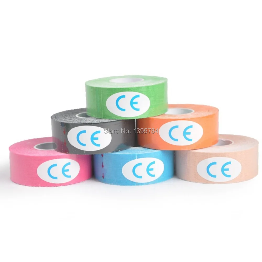 

10pcs 2.5cm 5m Self-adhesive elastic bandage sport tape kinesiology Elbow Knee support vendaje neuromuscular tape