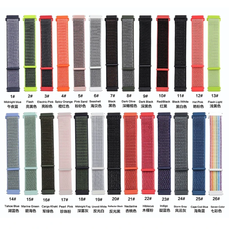 20 Ремешок для наручных часов mm для Xiaomi Huami Amazfit Bip Молодежные часы нейлон спортивная петля нержавеющая сталь сетки ремешок для Amazfit Bip группа